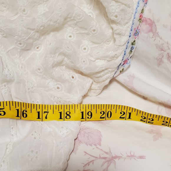 Rare LoveShackFancy Jessie Dress White Size: 8 - Picture 12 of 14